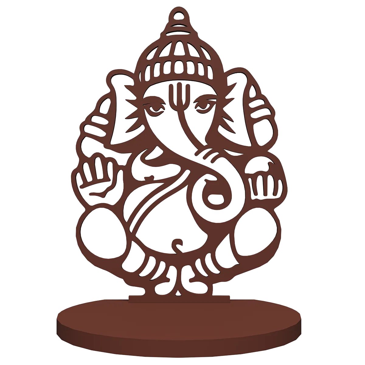 Ganesha Shadow Tea Light Holder