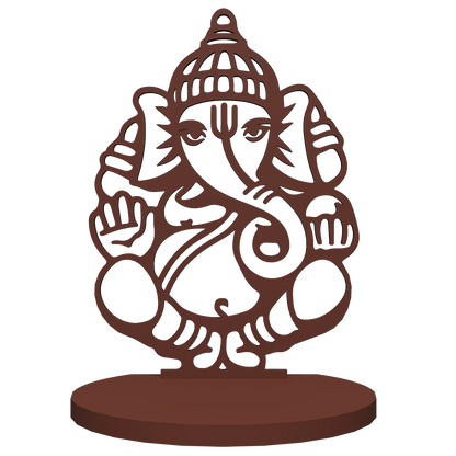 Ganesha Shadow Tea Light Holder