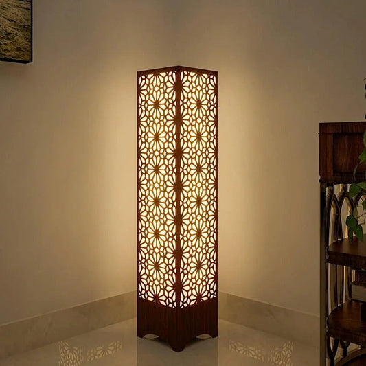 Flower Design Wooden Floor Lamp / Side Light / Modern Lamp