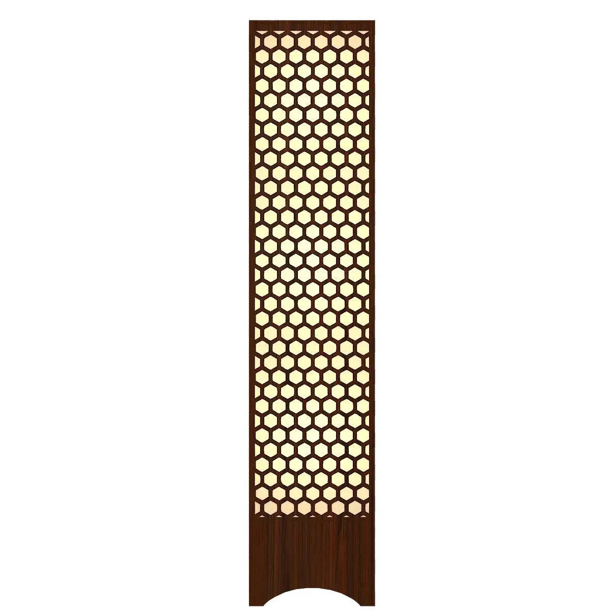 Honeycomb Design Wooden Floor Lamp