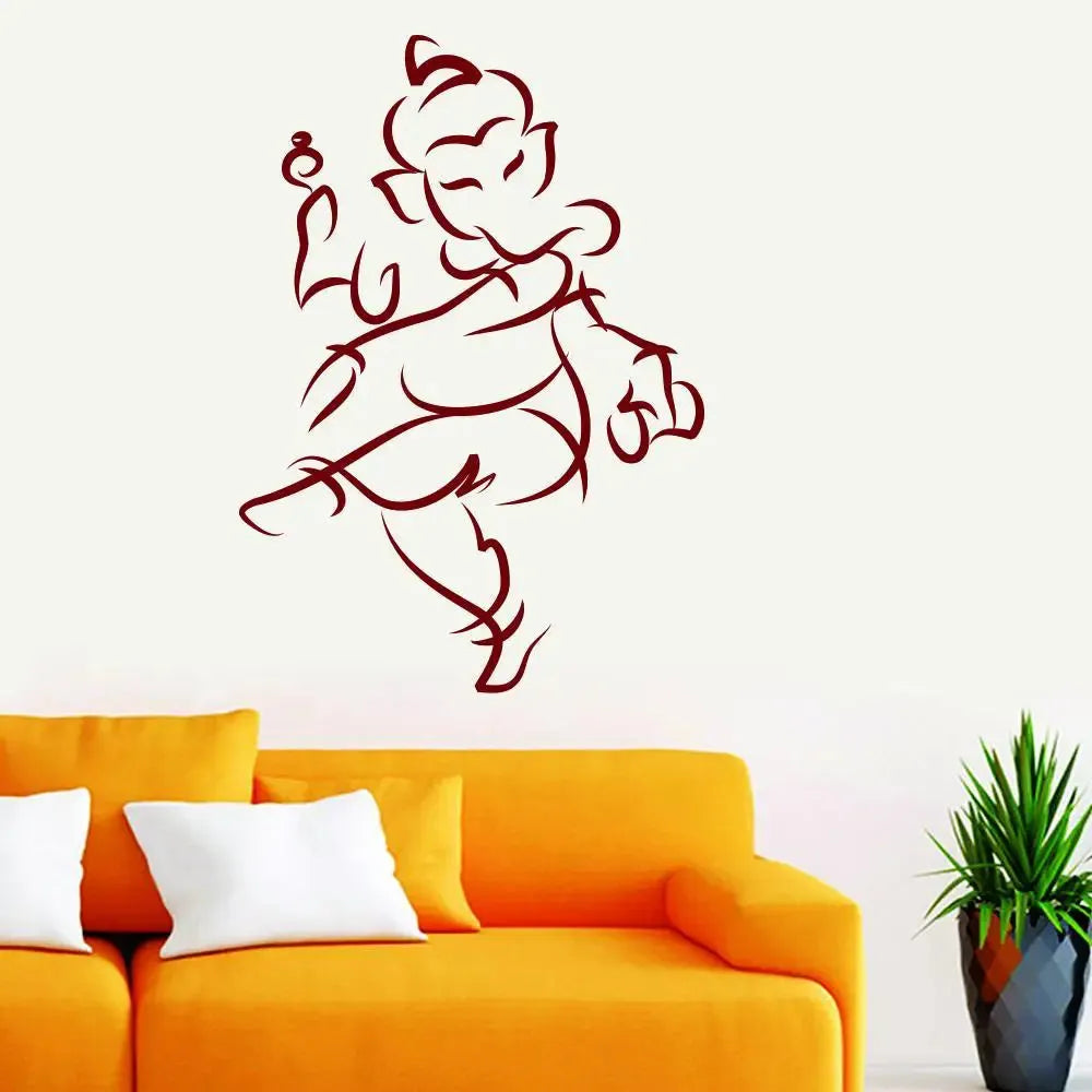 Dancing Ganesha Wall Sticker